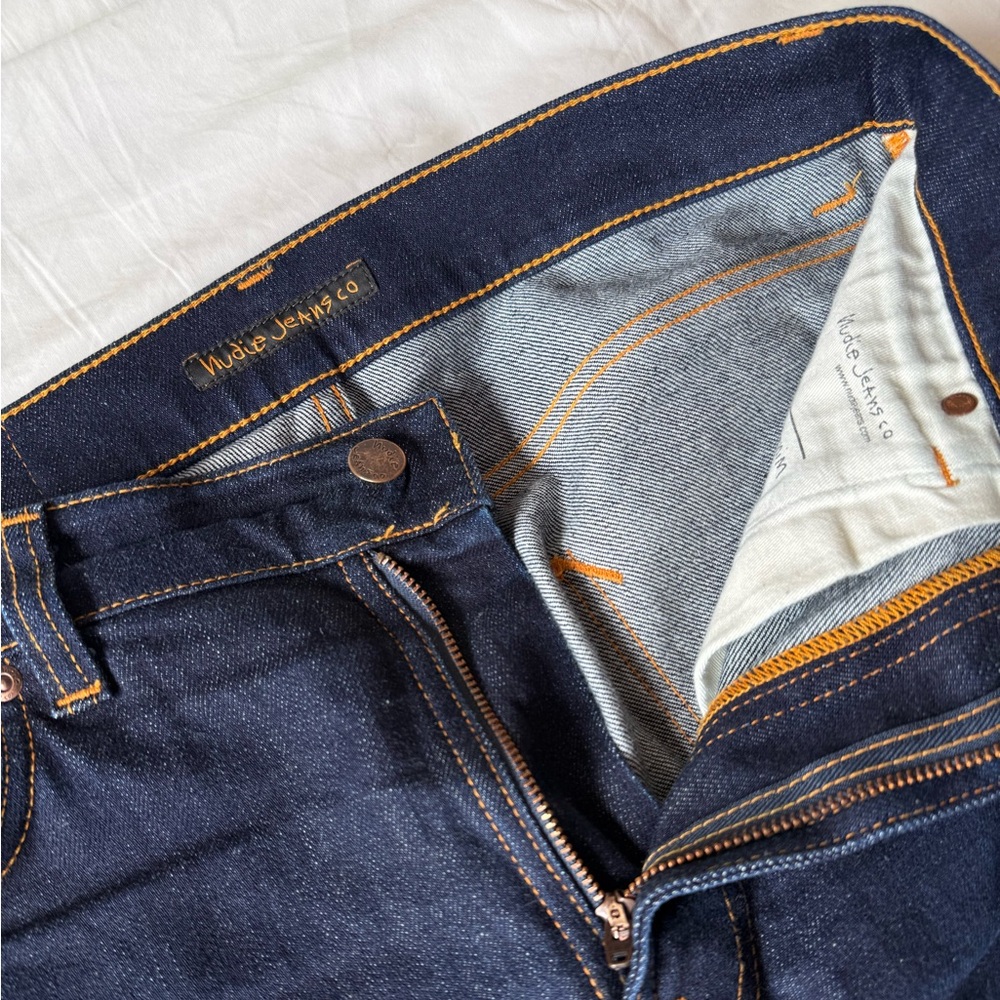 Nudie Jeans Lean Dean Dry Conscious Indigo Denim Jeans